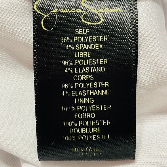 Jessica Simpson White Black Stripes Pink Floral Short Sleeve Shift Dress Plus 14 - Picture 10 of 14